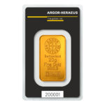 Sztabka złota 20g Argor-Heraeus